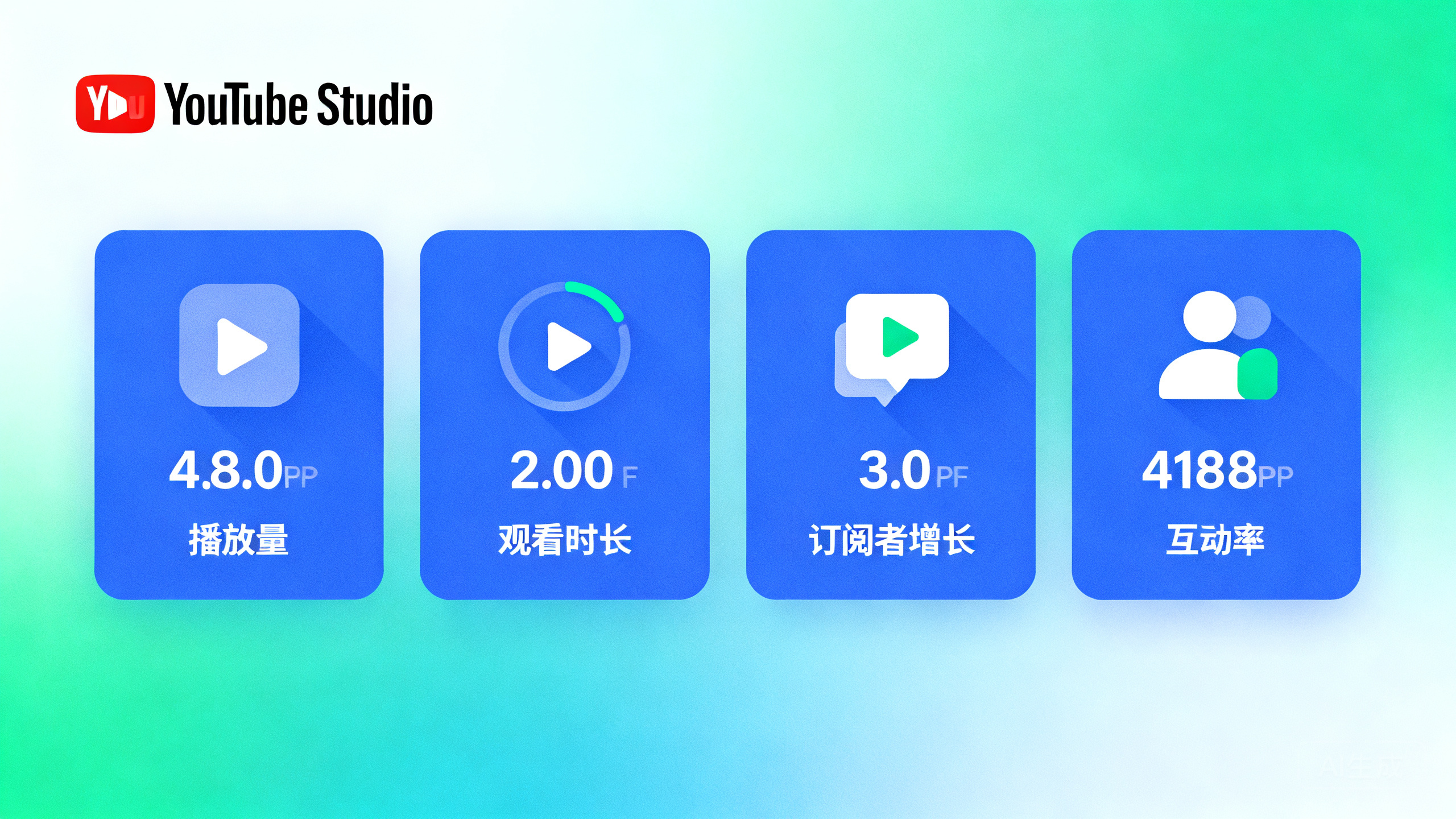 YouTube运营数据分析:4个关键指标驱动频道增长