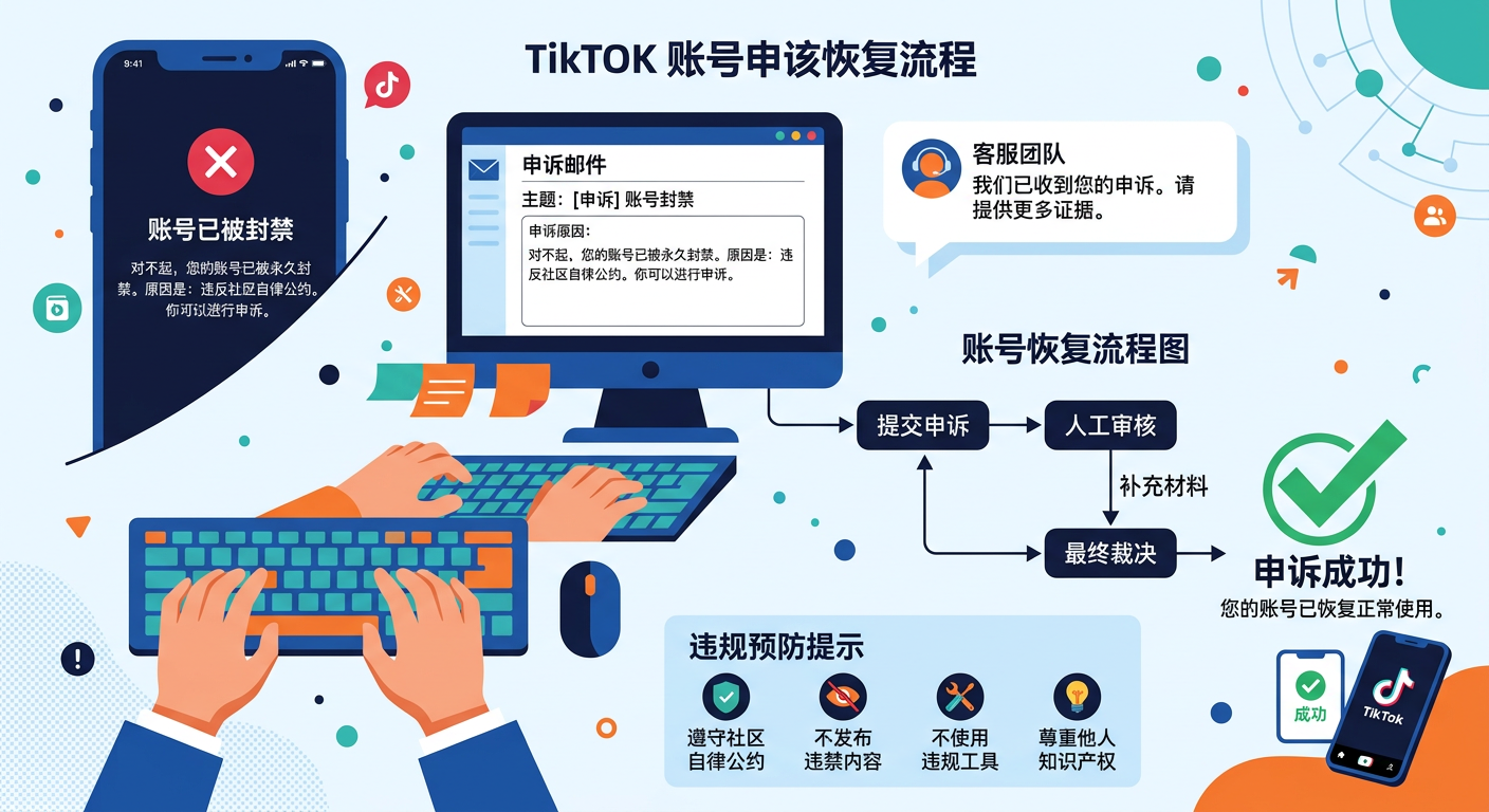 TikTok账号被封怎么办?资深玩家教你快速解封与预防