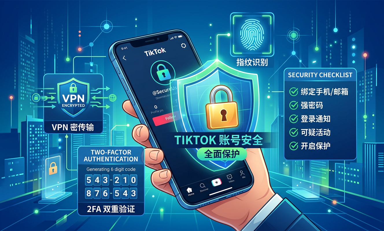 TikTok账号安全防护指南：90%卖家都忽略的账号养护技巧